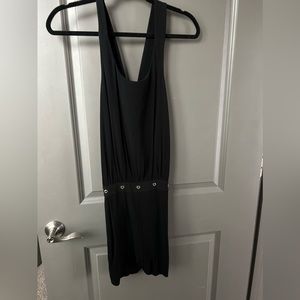 Sandro black romper with gold details